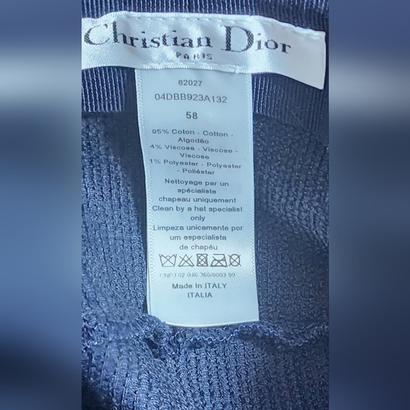 Super EUC Dior Navy LOGO Bucket Hat main image 4